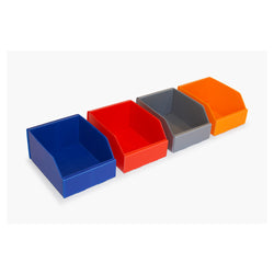 TPA2015 Kbins, 25 per pack. 200 x 150 x 100mm high, supplied flatpack in several colours