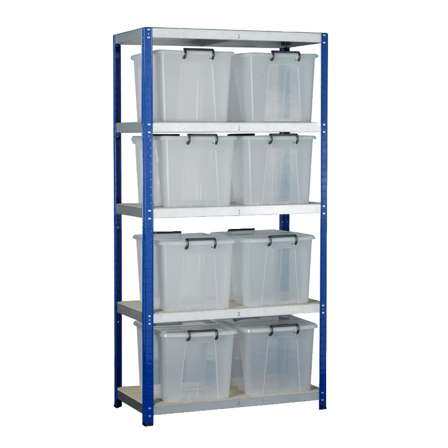 Eco-Rax Storemaster kit c/w 8 x 40L Boxes – Storage Bins