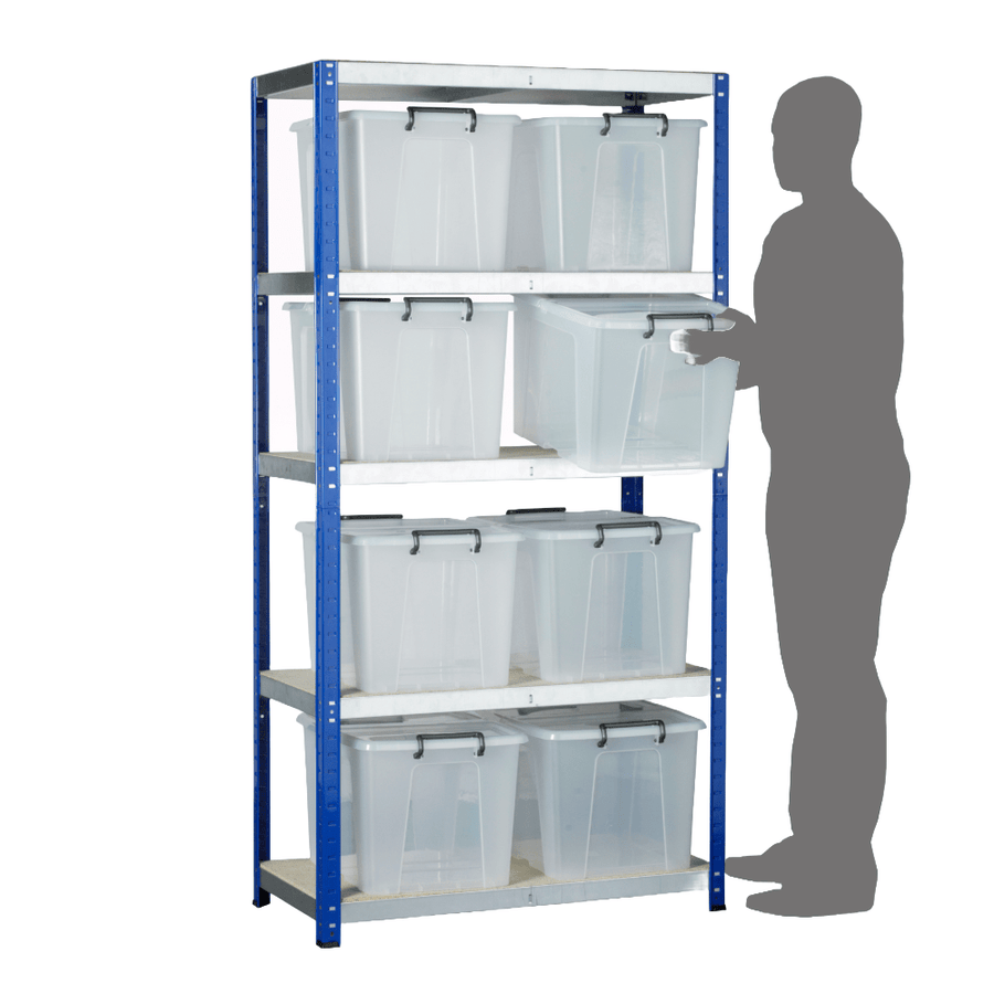 Eco-Rax Storemaster kit c/w 8 x 40L Boxes – Storage Bins