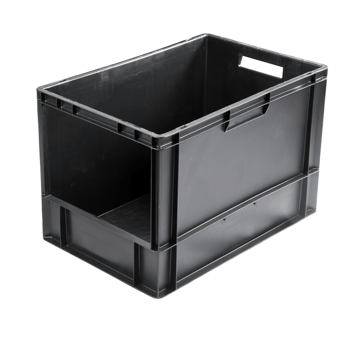 Open Fronted Rectangular Storage 76L Open Fronted Euro Storage Containers - Pack of 2 – Storage Bins