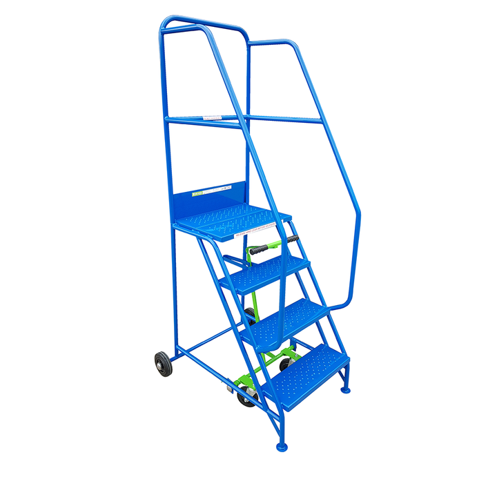Step Storage Hand Klime-Ezee 4 Tread Mobile Safety Step – Storage Bins