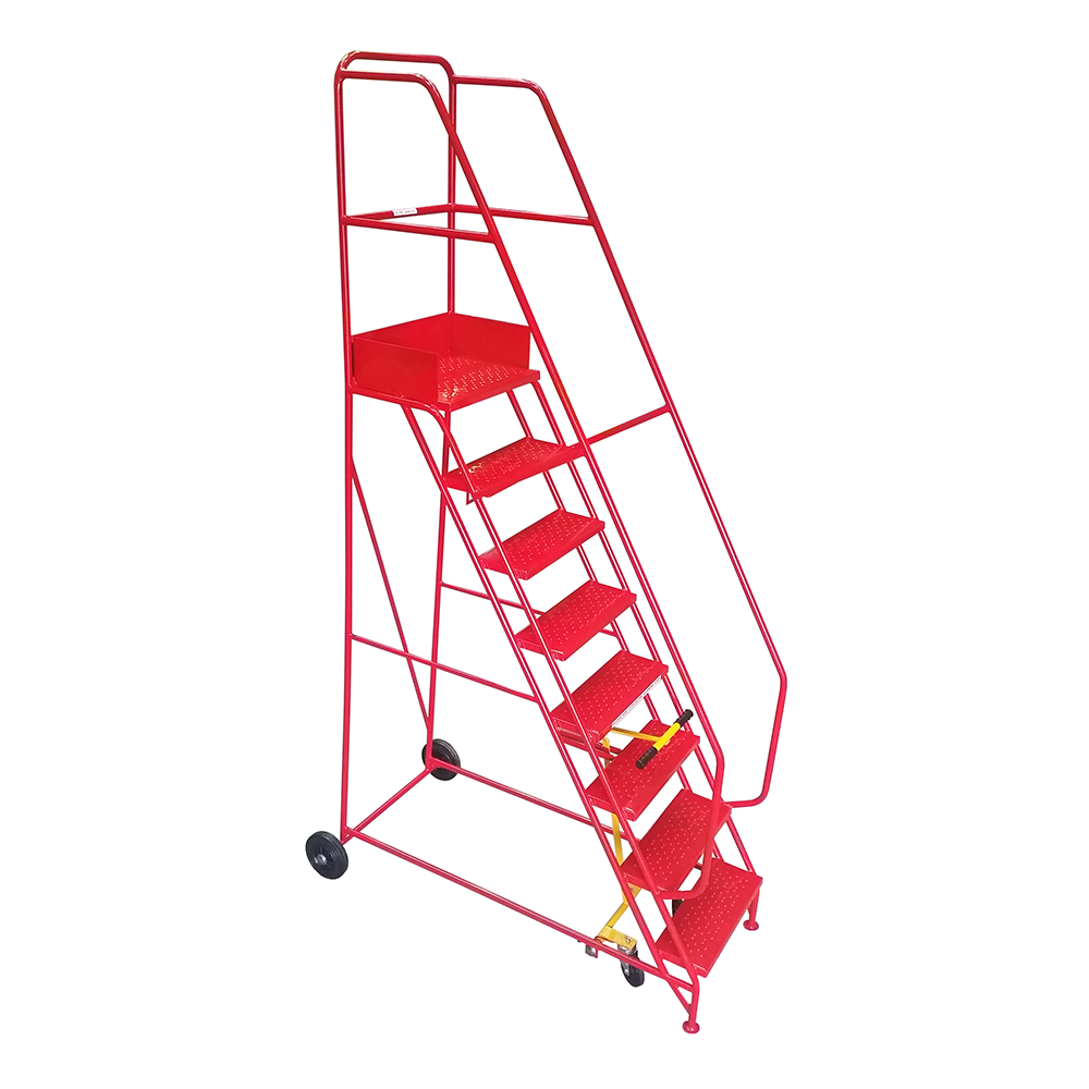 Klime-Ezee 8 Tread Mobile Safety Step – Storage Bins