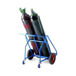 Oxygen Acetylene Cylinder Trolley c/w Rear Wheel Attachment