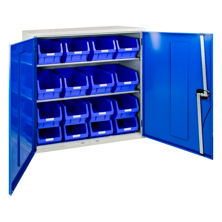 1000 x 1015 x 430mm Container Cabinet c/w 16 x TC5 Bins