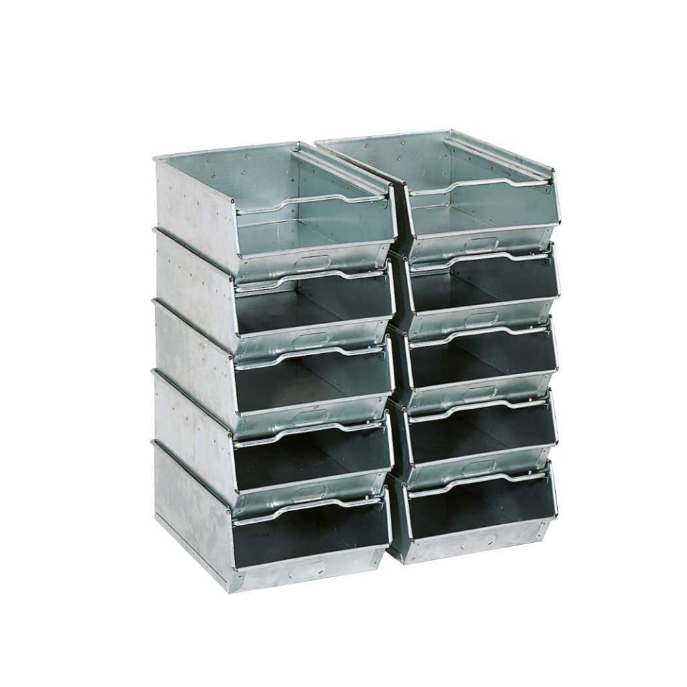 USED VB8 Galvanised Vista Bin 610 x 305 x 305mm – Storage Bins
