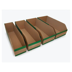 600mm D x 200 H x (Various Widths) Cardboard KBins 25 pk