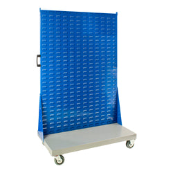 010430NXT Single Sided Mobile Louvre Panel Trolley, 1660mm high x 1000mm wide x 530mm depth.