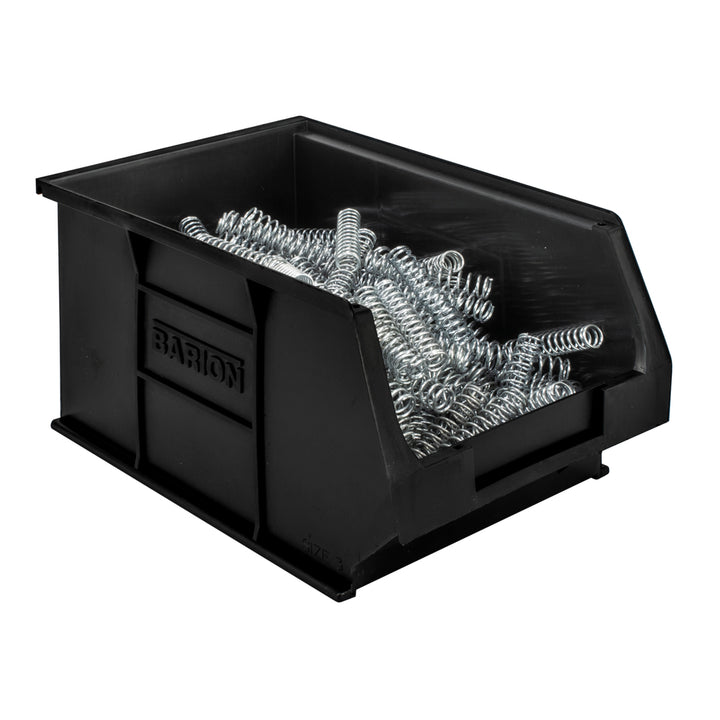 TC3 Black Recycled Storage Bins. 10 per pack. 240mm x 150mm x 132mm.