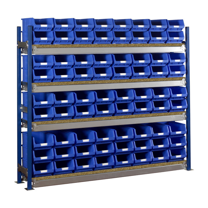 Longspan Shelving Bay c/w 72 x TC4 Storage Bins