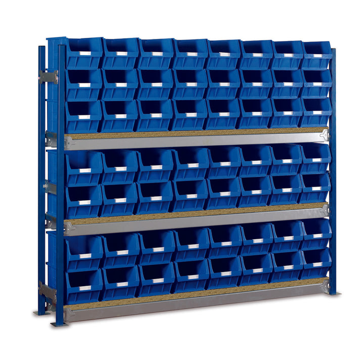 Longspan Shelving Bay c/w 56 x TC5 Storage Bins