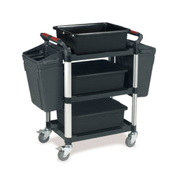 3 Shelf Utility Tray Trolley with Accessories